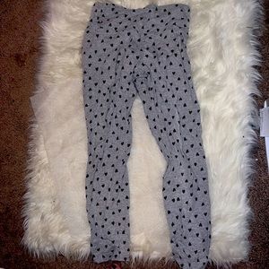 Hearts blue and grey capris